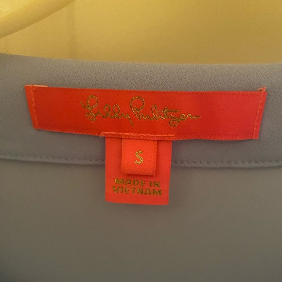 Lilly Pulitzer Women's Langston Top in Periwinkle, Size Small - Picture 3 of 3